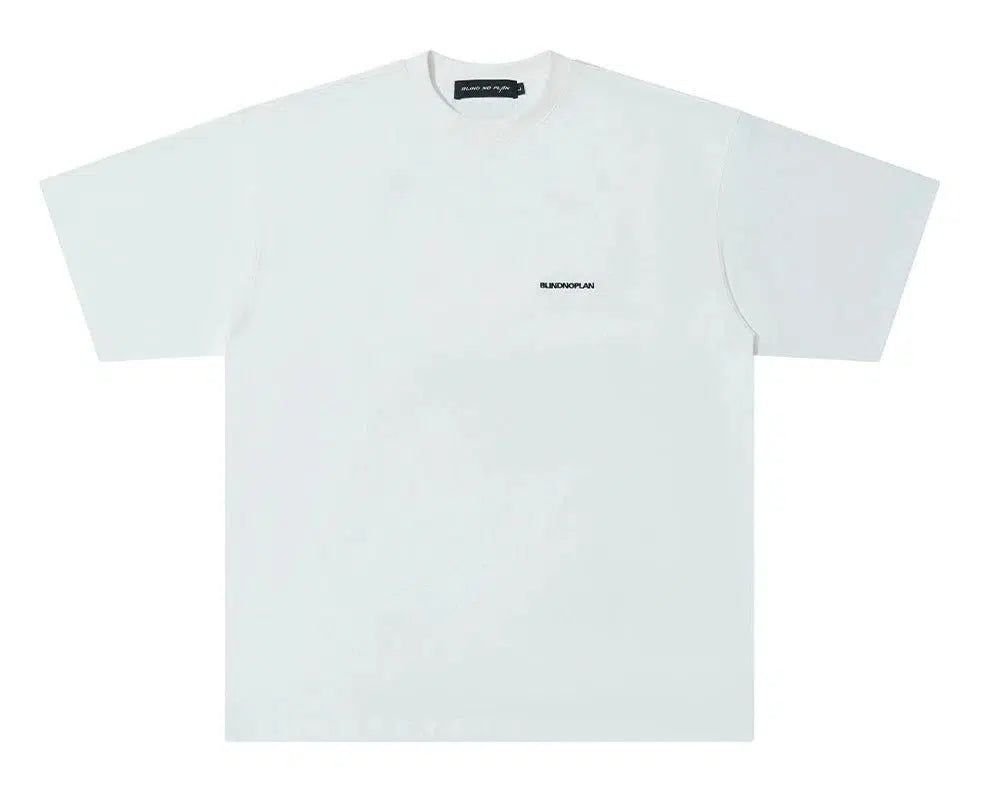 Minimal Logo Basic T-Shirt Korean Street Fashion T-Shirt By 7440 37 1 Shop Online at OH Vault