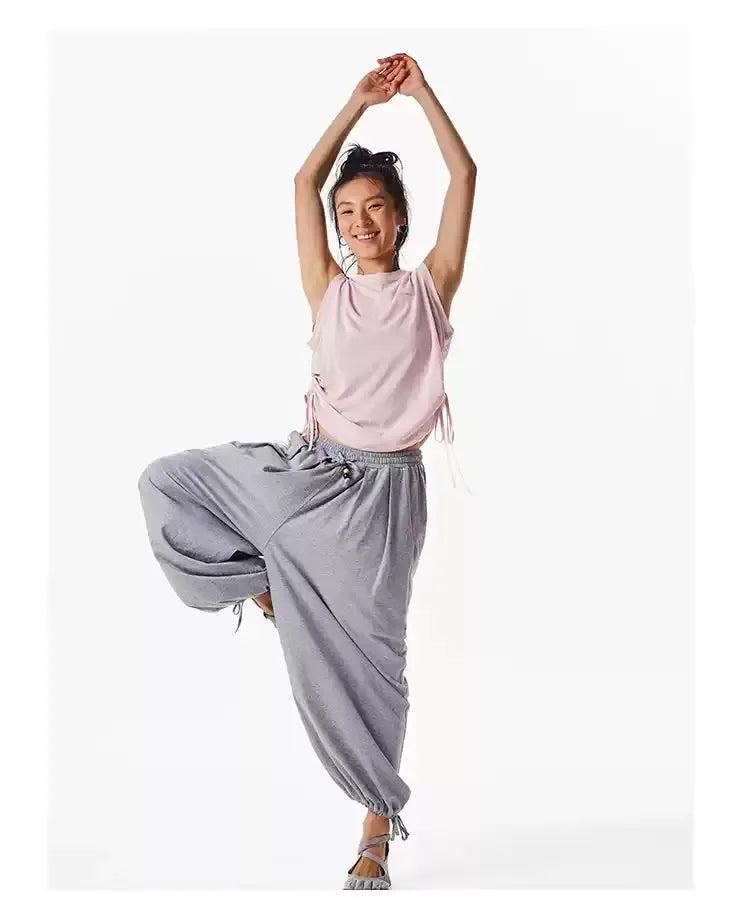 Athleisure Side Pull String Blouse Korean Street Fashion Blouse By Crying Center Shop Online at OH Vault