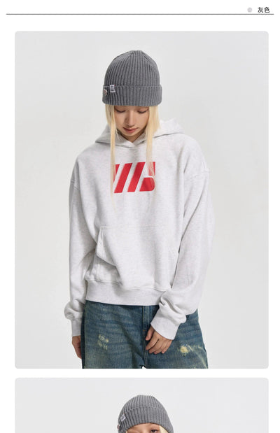 Gradient Contrast Logo Short & Long Hoodie Set Korean Street Fashion Clothing Set By WORKSOUT Shop Online at OH Vault