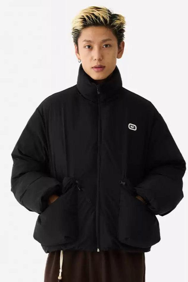 Side Pockets Versatile Puffer Jacket Korean Street Fashion Jacket By Crying Center Shop Online at OH Vault