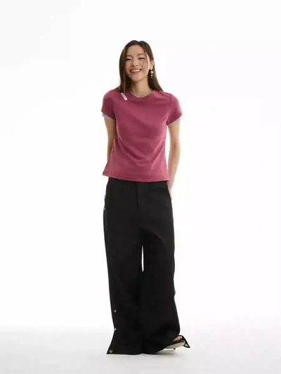 Adjustable Fold-Up Jeans Korean Street Fashion Jeans By Funky Fun Shop Online at OH Vault