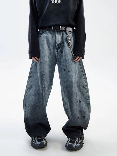 Gradient Ink-Smudged Jeans Korean Street Fashion Jeans By Ash Dark Shop Online at OH Vault