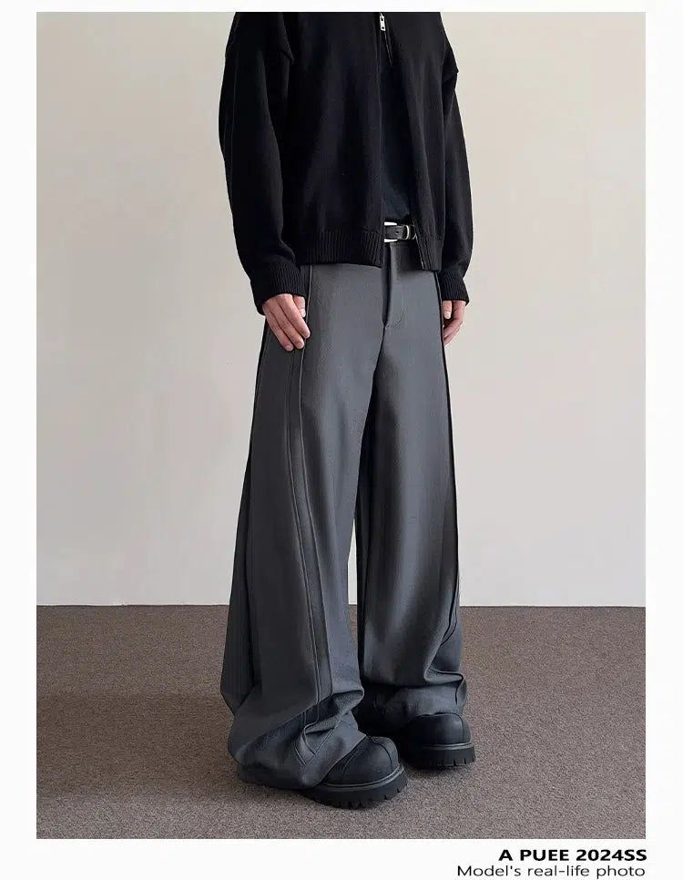 Plain Casual Fit Tailored Pants Korean Street Fashion Pants By A PUEE Shop Online at OH Vault