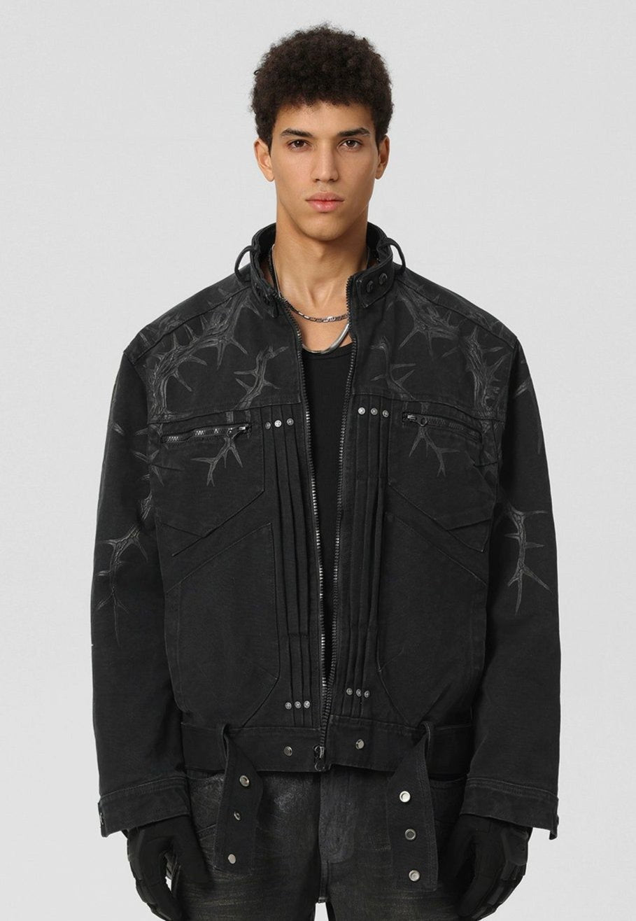 Thorned Branches Denim Jacket