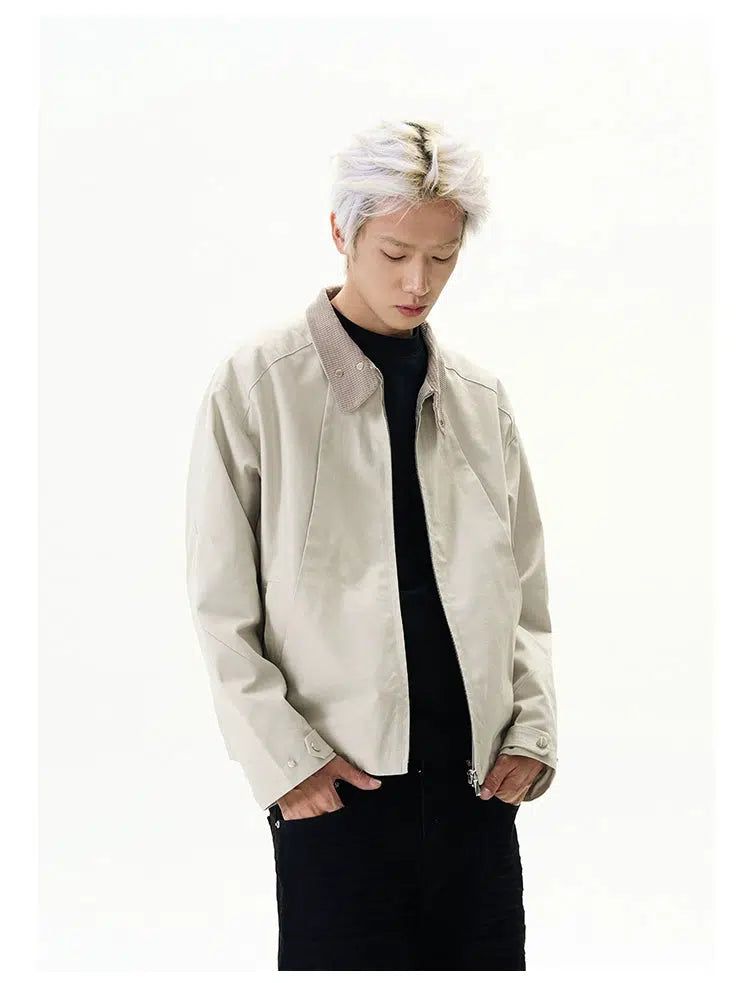 Spliced Lapel Clean Fit Jacket Korean Street Fashion Jacket By A PUEE Shop Online at OH Vault