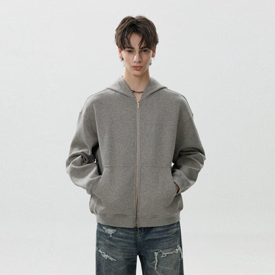 Dual-End Zip-Up Hoodie Korean Street Fashion Hoodie By Mr Nearly Shop Online at OH Vault