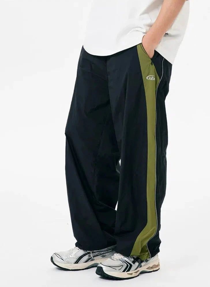 Spliced Side Track Pants Korean Street Fashion Pants By Nothing But Chill Shop Online at OH Vault