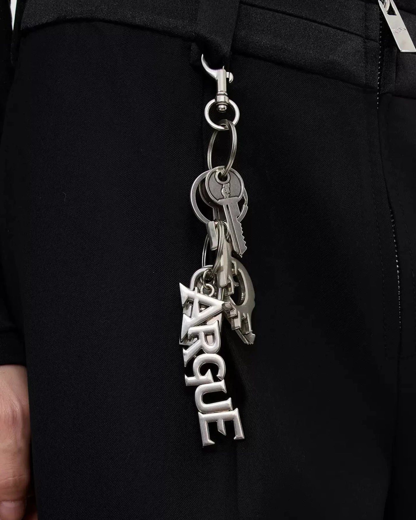 Metal Keys Detail Pants Chain Korean Street Fashion Clothing Accessory By Argue Culture Shop Online at OH Vault