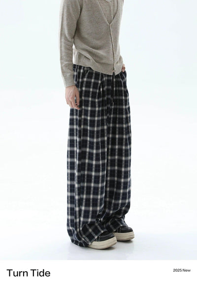 Plaid Pattern Comfy Pants Korean Street Fashion Pants By Turn Tide Shop Online at OH Vault