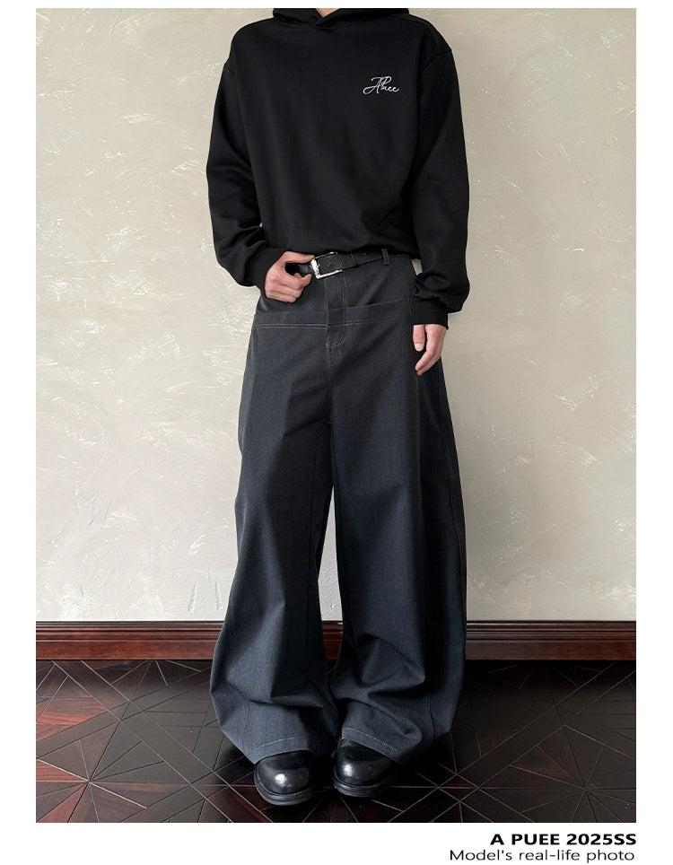 Front Pocket Seamed Pants