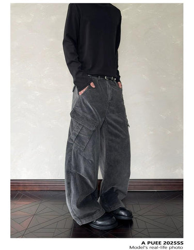 Faded Baggy Fit Cargo Pants