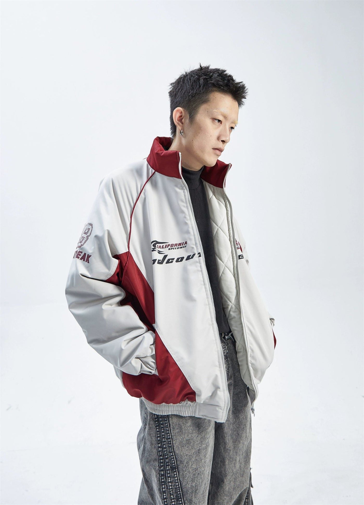 Sports Style Blades Jacket Korean Street Fashion Jacket By Ash Dark Shop Online at OH Vault