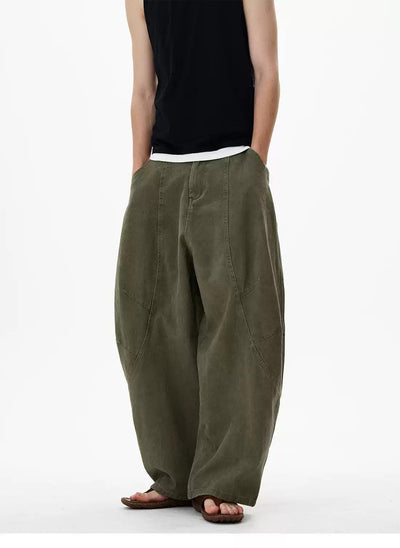 Wide Curved Cut Comfty Jeans Korean Street Fashion Jeans By 77Flight Shop Online at OH Vault