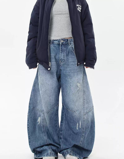 Distressed Baggy Jeans Korean Street Fashion Jeans By Blacklists Shop Online at OH Vault