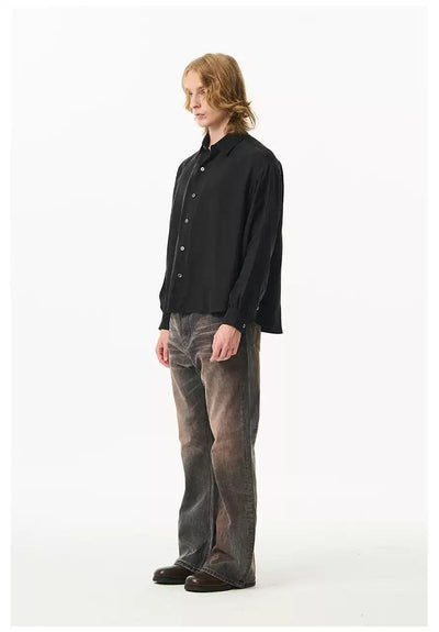 Muddy Faded Straight Jeans Korean Street Fashion Jeans By Moditec Shop Online at OH Vault