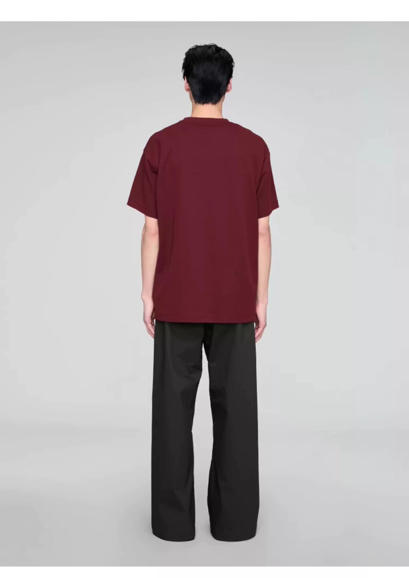 Basic Patched Logo T-Shirt Korean Street Fashion T-Shirt By Opicloth Shop Online at OH Vault