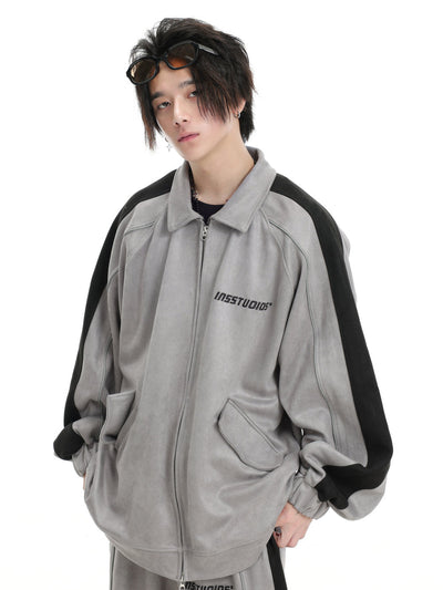 Flap Pockets Athleisure Jacket & Pants Set Korean Street Fashion Clothing Set By INS Korea Shop Online at OH Vault