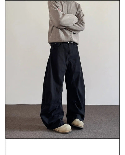 Solid Seam Lines Detail Pants Korean Street Fashion Pants By A PUEE Shop Online at OH Vault