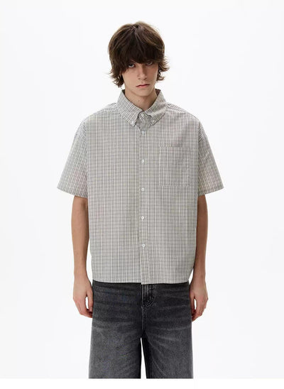 Neat Striped Buttoned Shirt Korean Street Fashion Shirt By 77Flight Shop Online at OH Vault