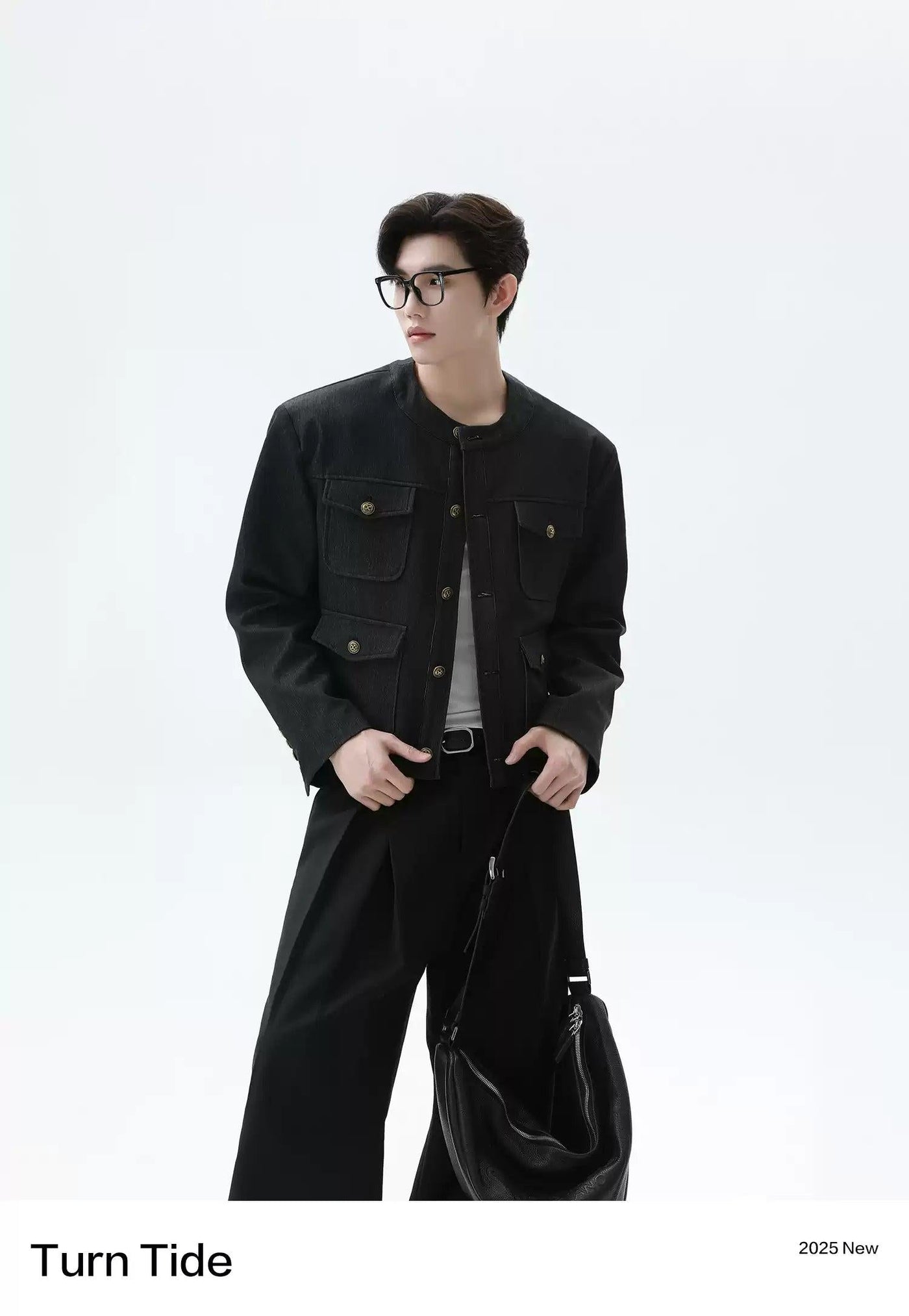 Multiple Buttoned Pockets Short Blazer Korean Street Fashion Blazer By Turn Tide Shop Online at OH Vault