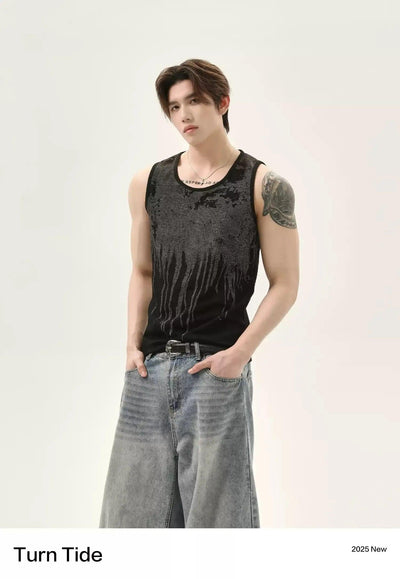 Gradient Washed Tank Top Korean Street Fashion Tank Top By Turn Tide Shop Online at OH Vault
