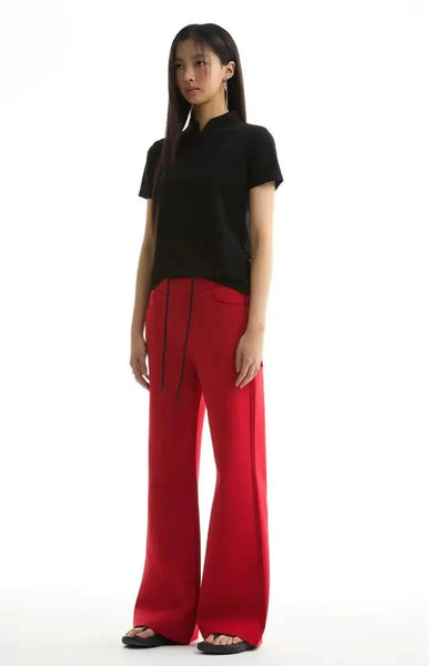 Solid Color Flare Sweatpants Korean Street Fashion Pants By Funky Fun Shop Online at OH Vault