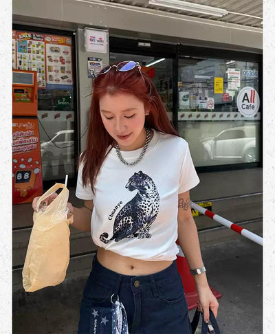 Animal Graphic Print T-Shirt Korean Street Fashion T-Shirt By Made Extreme Shop Online at OH Vault