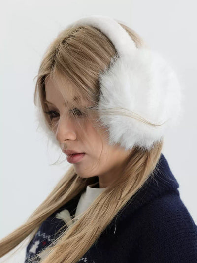 Fuzzy Earmuffs Korean Street Fashion Clothing Accessory By INS Korea Shop Online at OH Vault