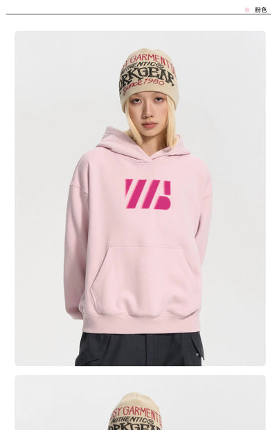 Gradient Contrast Logo Short & Long Hoodie Set Korean Street Fashion Clothing Set By WORKSOUT Shop Online at OH Vault