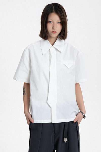Neat Versatile Boxy Shirt Korean Street Fashion Shirt By Made Extreme Shop Online at OH Vault