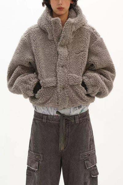 Comfty Hooded Fleece Jacket Korean Street Fashion Jacket By Mason Prince Shop Online at OH Vault