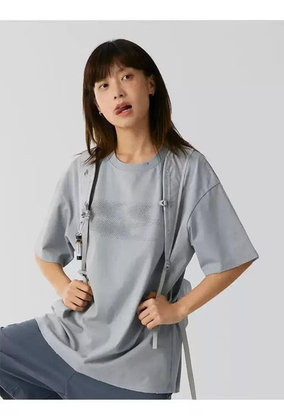 Shadow Logo T-Shirt Korean Street Fashion T-Shirt By Crying Center Shop Online at OH Vault