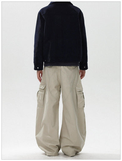 Drawstring Wide Leg Cargo Pants Korean Street Fashion Pants By Mr Nearly Shop Online at OH Vault