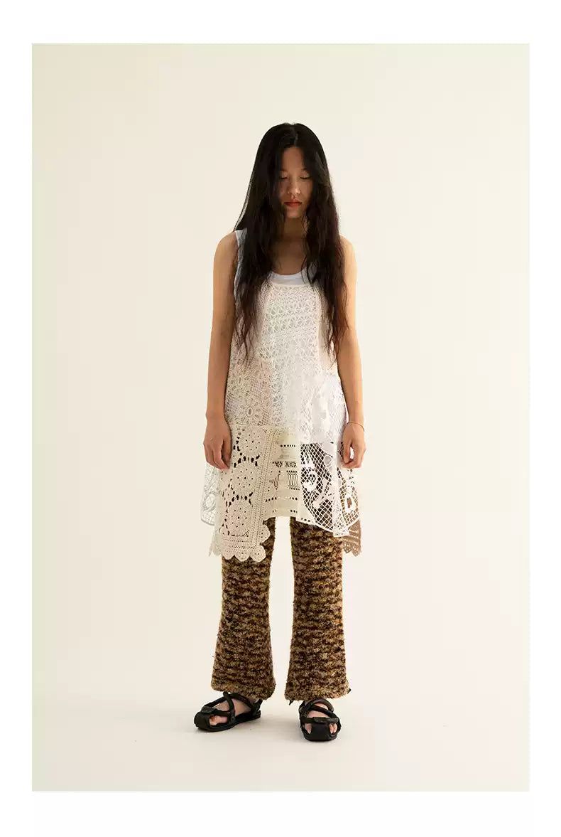 Laced Patterns Detail Dress Korean Street Fashion Dress By Conp Conp Shop Online at OH Vault