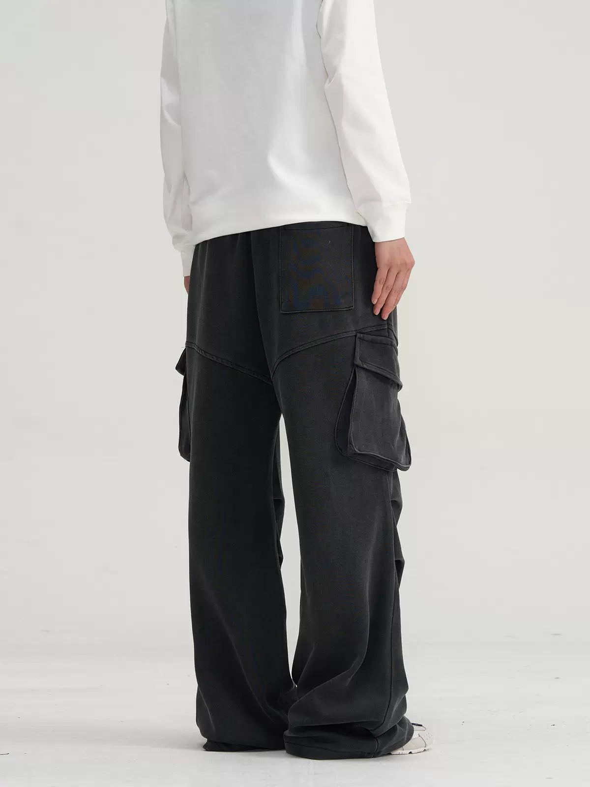 Side Pockets Emphasis Cargo Pants Korean Street Fashion Pants By A PUEE Shop Online at OH Vault