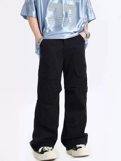 Washed Structured Cargo Pants Korean Street Fashion Pants By INS Korea Shop Online at OH Vault