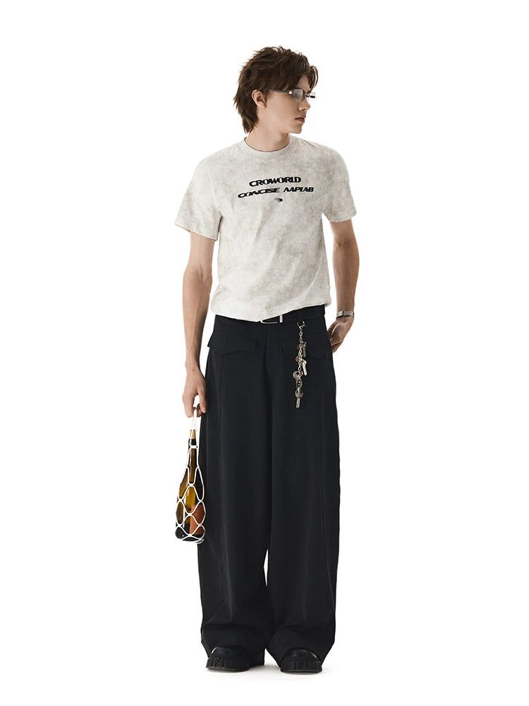 Front Pockets Relaxed Pants Korean Street Fashion Pants By Cro World Shop Online at OH Vault