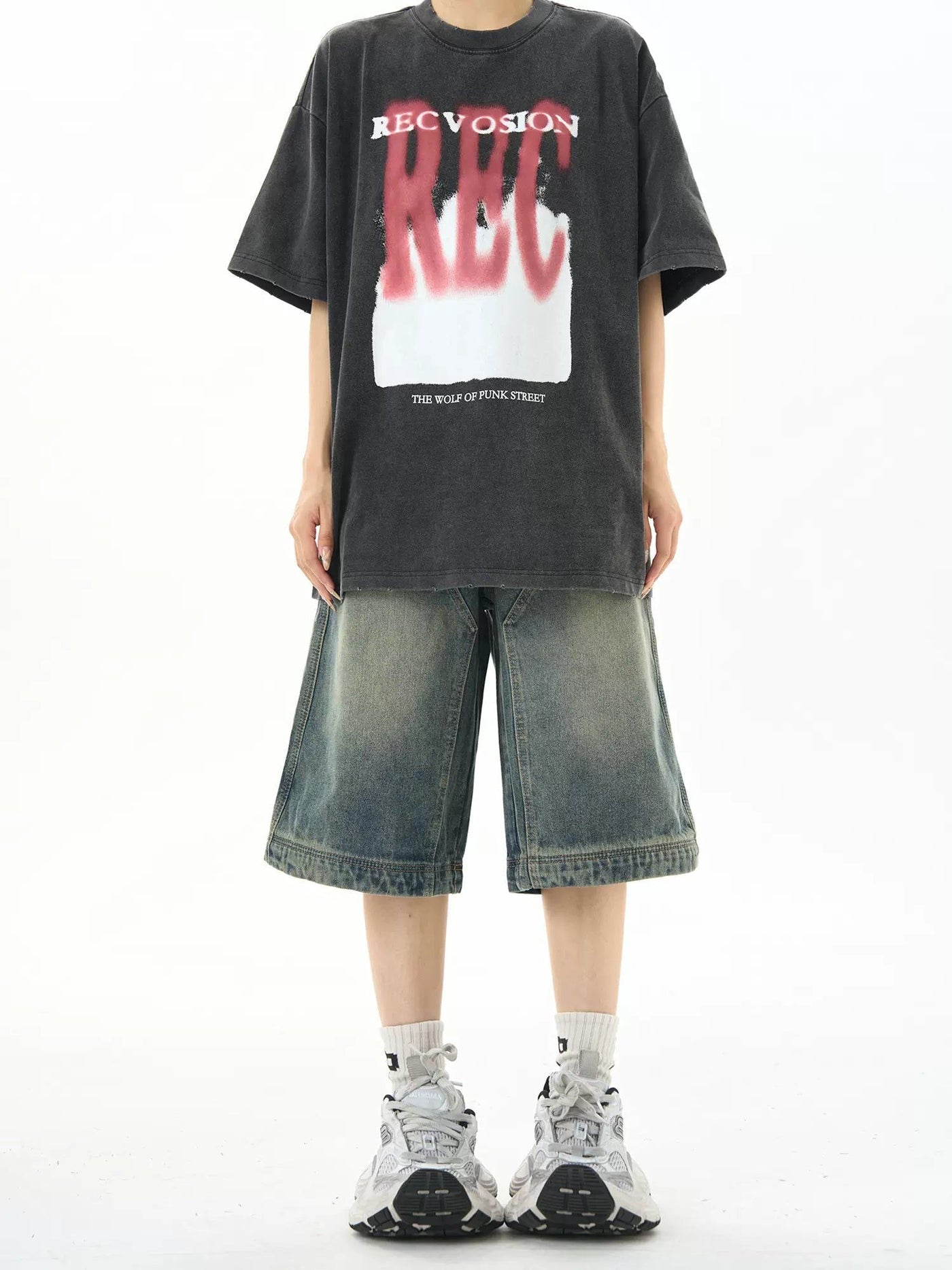 Retro Washed Denim Shorts Korean Street Fashion Shorts By MaxDstr Shop Online at OH Vault