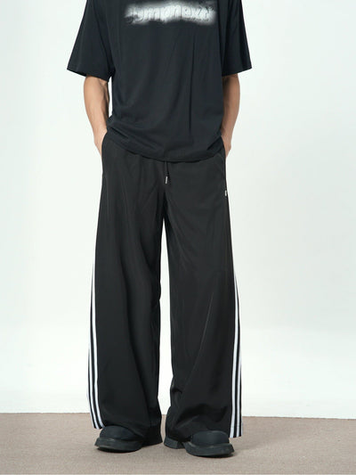 Striped Line Side Track Pants Korean Street Fashion Pants By Jump Next Shop Online at OH Vault