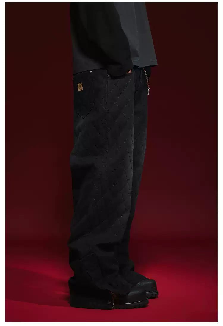 Quilted & Lined Pants Korean Street Fashion Pants By Remedy Shop Online at OH Vault