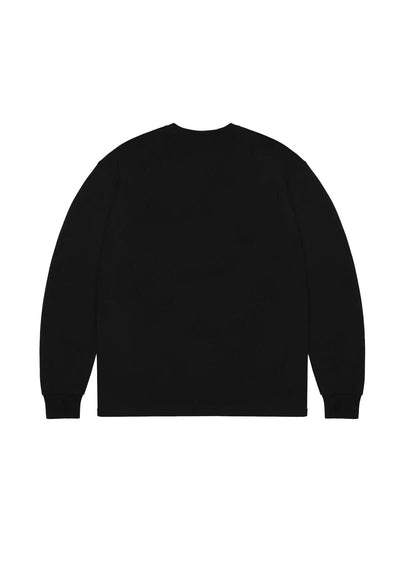 Basic Logo Long Sleeve T-Shirt Korean Street Fashion T-Shirt By Evil Knight Shop Online at OH Vault