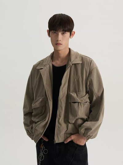 Balloon Pocket Corduroy Jacket Korean Street Fashion Jacket By A PUEE Shop Online at OH Vault