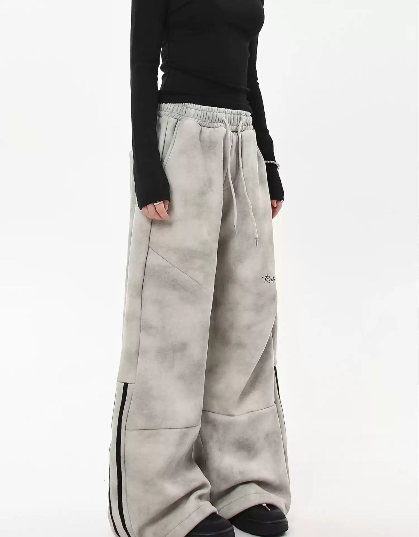 High Waist Sports Sweatpants Korean Street Fashion Pants By Blacklists Shop Online at OH Vault