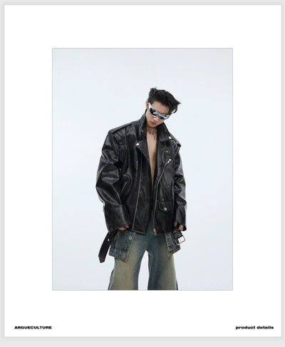 Strap Belt Leather Vest Korean Street Fashion Vest By Argue Culture Shop Online at OH Vault