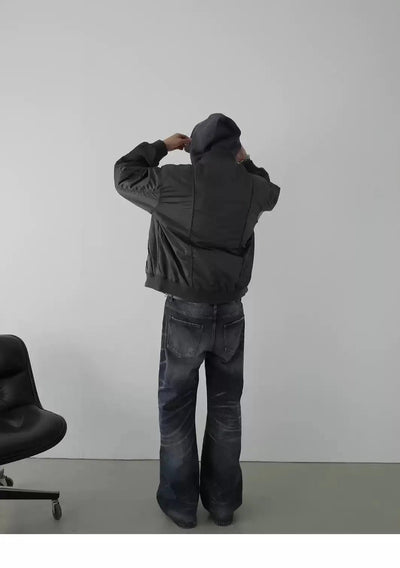 Whisker Lines and Faded Jeans Korean Street Fashion Jeans By In Knots Shop Online at OH Vault