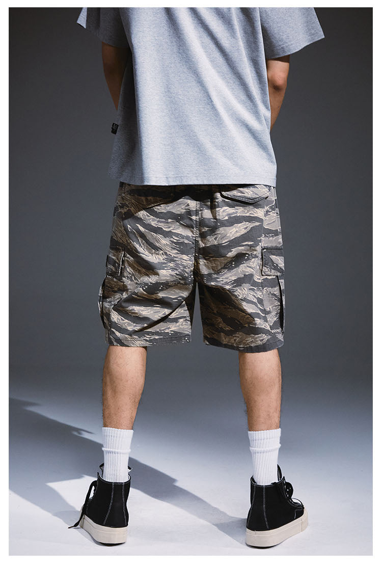 Camouflage Cargo Knee Shorts Korean Street Fashion Shorts By Remedy Shop Online at OH Vault