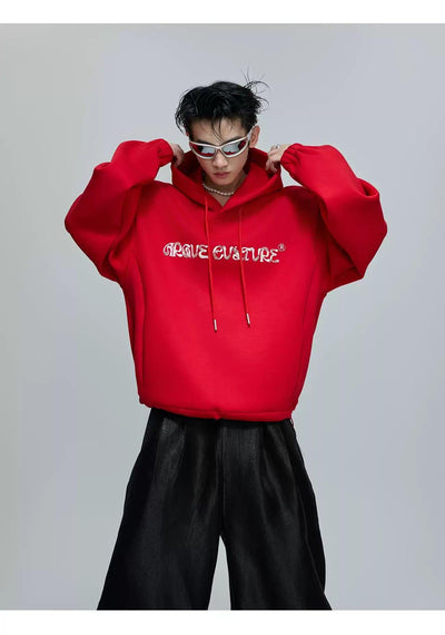 Distorted Logo Style Hoodie Korean Street Fashion Hoodie By Argue Culture Shop Online at OH Vault