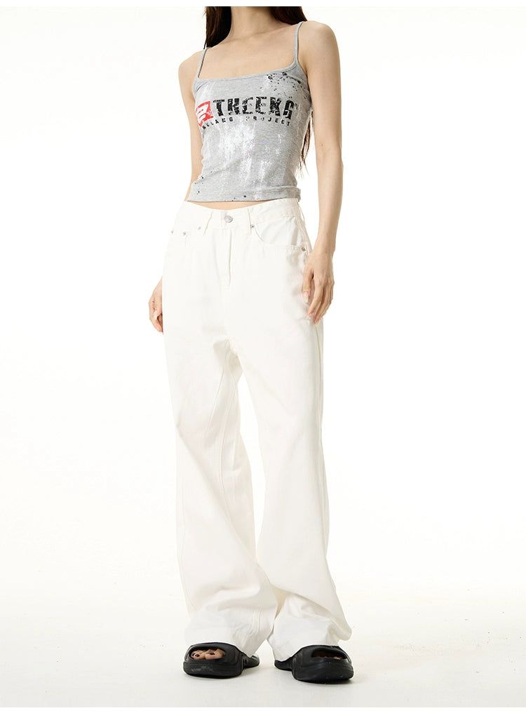 Clean Fit Loose Wide Pants Korean Street Fashion Pants By 77Flight Shop Online at OH Vault