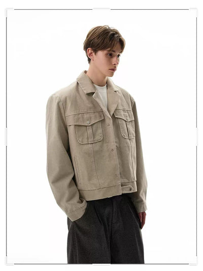 Flap Pocket Boxy Fit Jacket