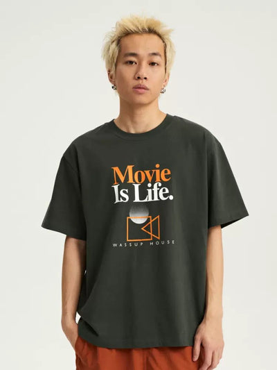 Quote & Graphic Print T-Shirt Korean Street Fashion T-Shirt By WASSUP Shop Online at OH Vault